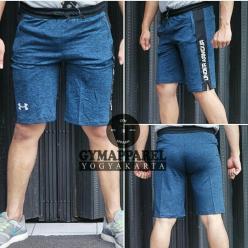 celana pendek olahraga under armour misty slimfit gym run sepeda